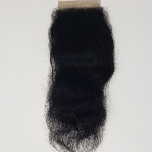 Shake-N-Go 100% Unprocessed Natural Human Hair 9W DEEP INDIAN WET&WAVY 4X4 LACE CLOSURE 12"